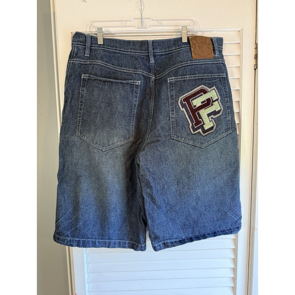 Vintage Phat Farm Jorts Wide Baggy Shorts Size 38 90’s Logo Pocket Streetwear